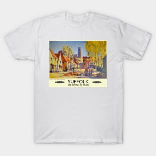 Vintage British Railways poster Suffolk T-Shirt